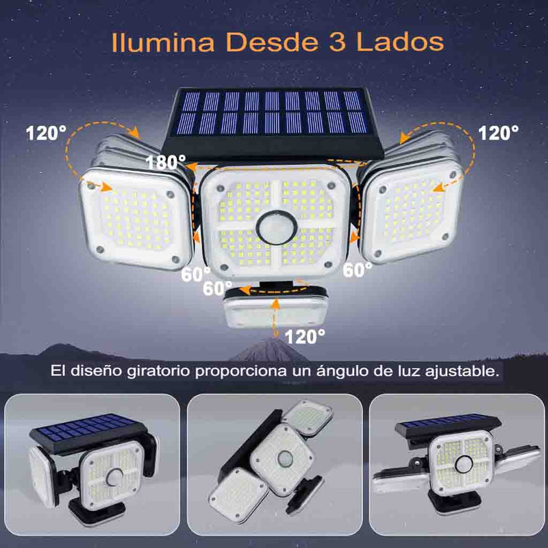 Lampara Solar 4 en 1 Sensor Movimiento