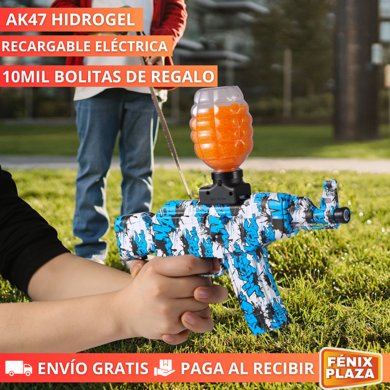 Mini Ak47 Hidrogel Recargable Eléctrica + 10 MIL BOLITAS