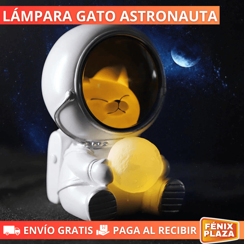 Lámpara Gato Astronauta