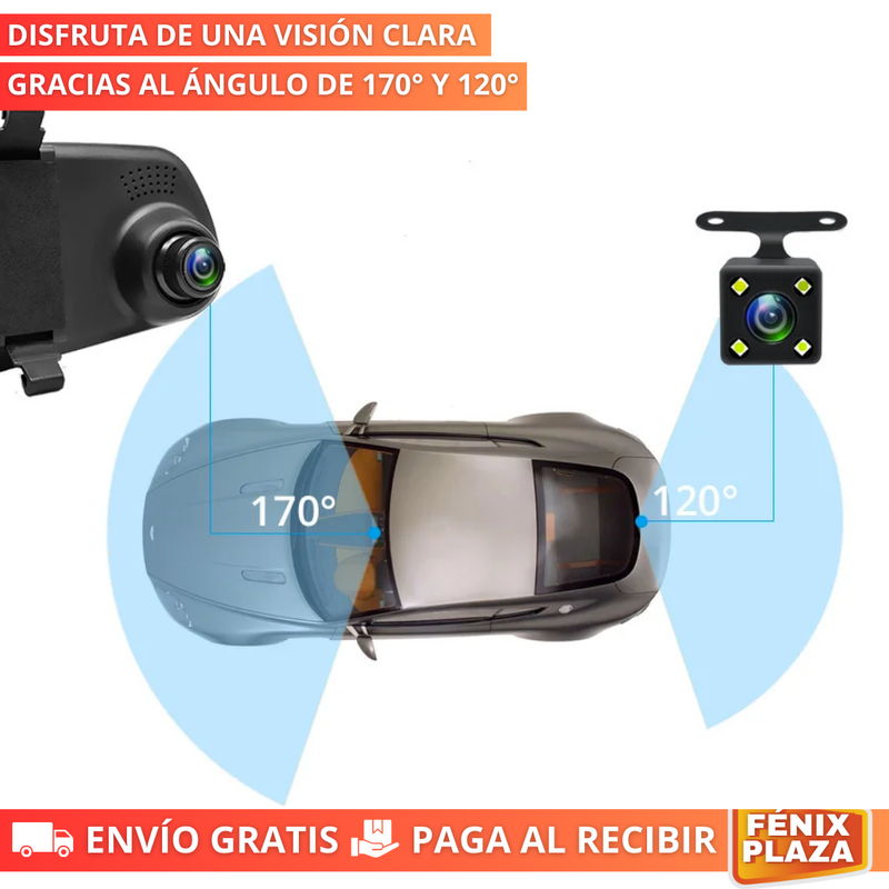 Retrovisor Smart Safe PRO™ - Doble Camara