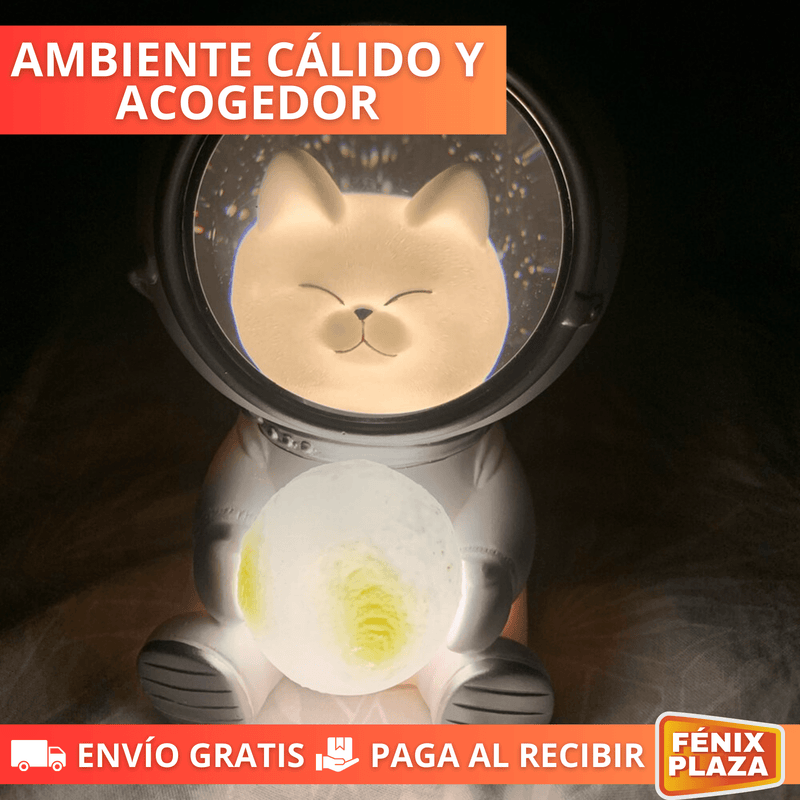 Lámpara Gato Astronauta