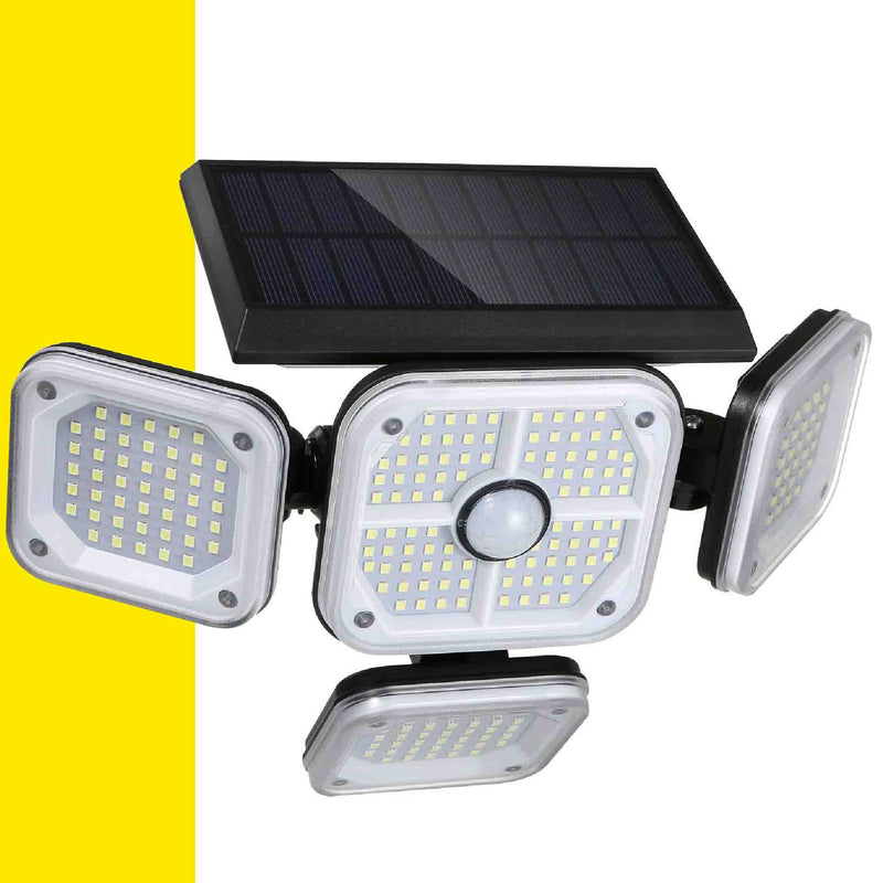 Lámpara LED con Panel Solar y Sensor Giratorio SolarBrilho®